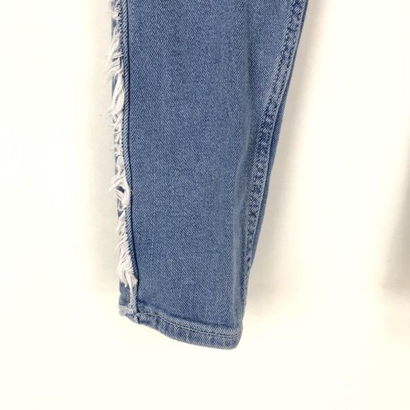ASOS Frayed Outseam Skinny Jeans Women's Size 28 Mid-Rise Stretch Denim Pockets - Picture 2 of 14
